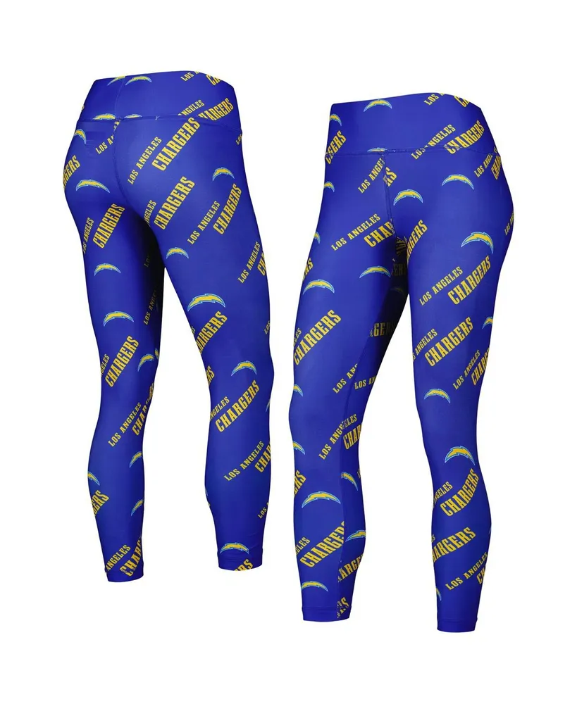 Women's Concepts Sport Royal Los Angeles Chargers Breakthrough Allover Print Lounge Leggings