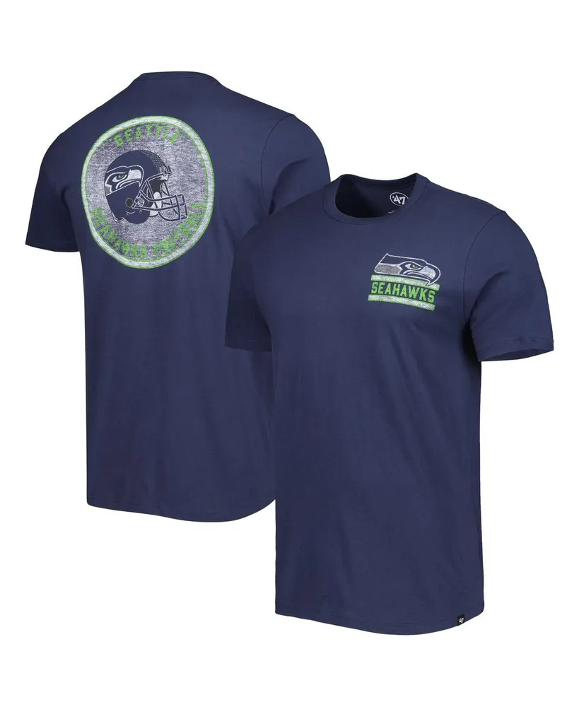 Men's '47 Brand College Navy Seattle Seahawks Open Field Franklin T-shirt