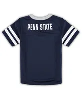 Little Boys and Girls Navy, Gray Penn State Nittany Lions Red Zone Jersey and Pants Set