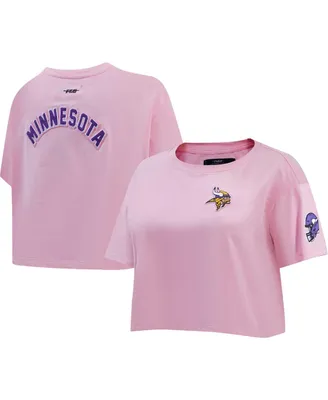 Women's Pro Standard Pink Minnesota Vikings Cropped Boxy T-shirt