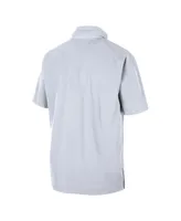 Men's Nike White North Carolina Tar Heels Coaches Half-Zip Short Sleeve Jacket