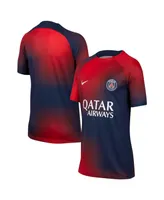 Big Boys and Girls Nike Navy Paris Saint-Germain 2023/24 Pre-Match Performance Top