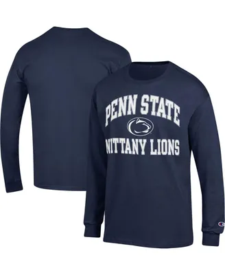 Men's Champion Navy Penn State Nittany Lions High Motor Long Sleeve T-shirt