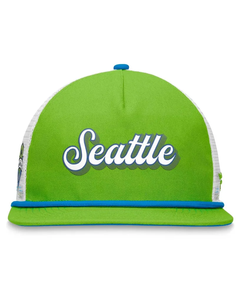 Men's Fanatics Green, White Seattle Sounders Fc True Classic Golf Snapback Hat
