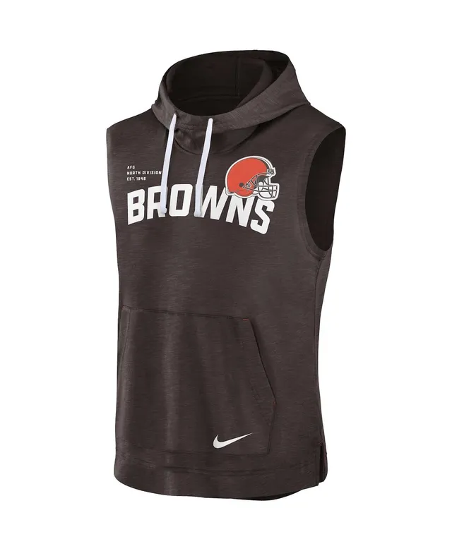 Nike Men's Heathered Gray Cleveland Browns Fan Gear Primary Logo  Performance Pullover Hoodie - Macy's