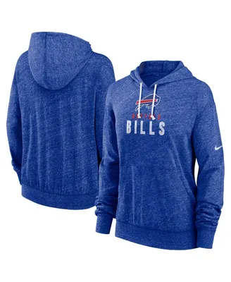 Women's Nike Royal Buffalo Bills Plus Gym Vintage-Like Pullover Hoodie
