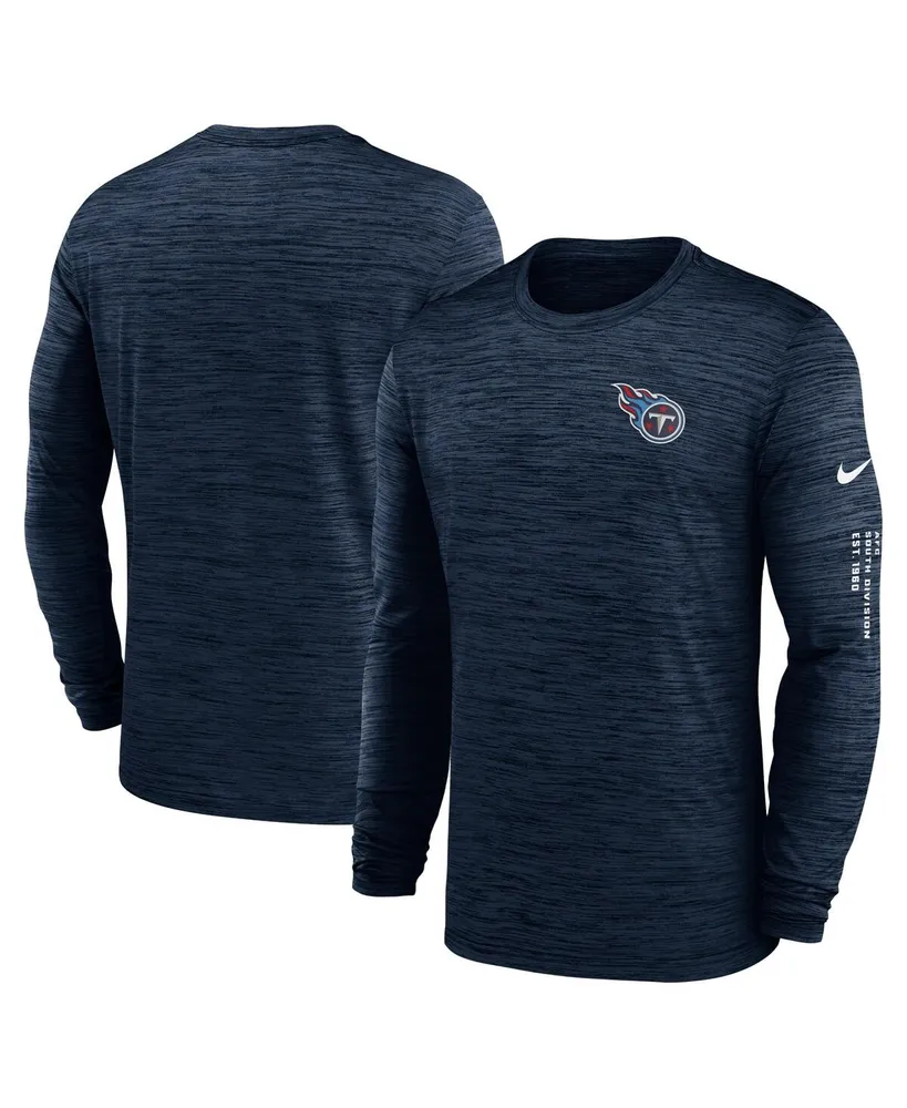 Men's Nike Navy Tennessee Titans Team Slogan Long Sleeve T-Shirt Size: Large