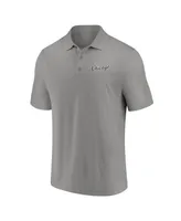 Men's Fanatics Black, Gray Chicago White Sox Dueling Logos Polo Shirt Combo Set