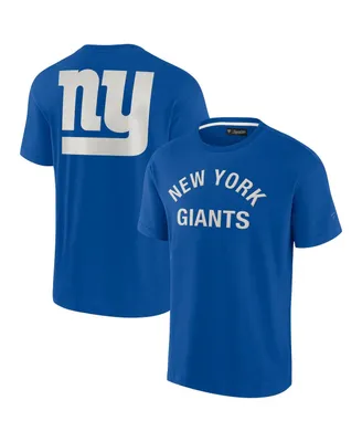 Men's and Women's Fanatics Signature Royal New York Giants Super Soft Short Sleeve T-shirt