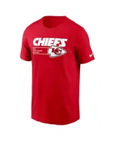 Men's Nike Red Kansas City Chiefs Division Essential T-shirt