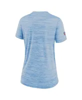 Women's Nike Light Blue Tennessee Titans Sideline Velocity Performance T-shirt