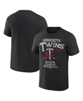 Men's Darius Rucker Collection by Fanatics Black Minnesota Twins Beach Splatter T-shirt