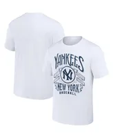 Men's Darius Rucker Collection by Fanatics White New York Yankees Distressed Rock T-shirt