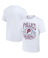 Men's Darius Rucker Collection by Fanatics White Philadelphia Phillies Distressed Rock T-shirt