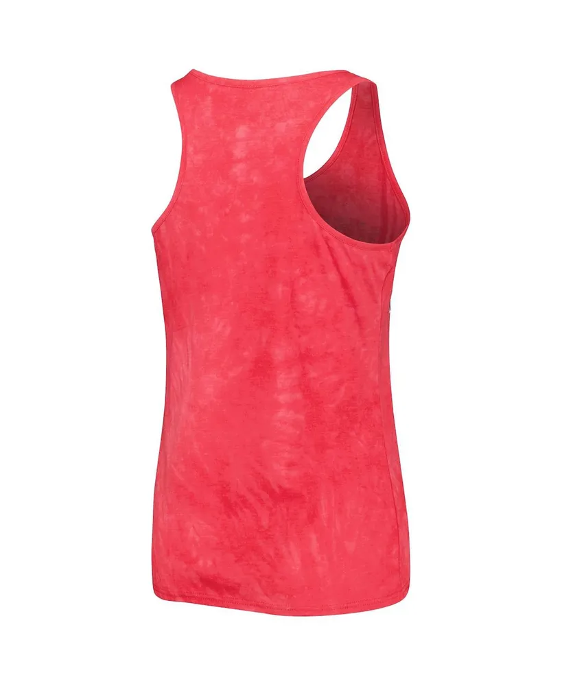 Women's Concepts Sport Scarlet Nebraska Huskers Billboard Tie-Dye Tank and Shorts Sleep Set