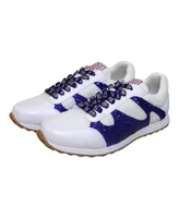 Women's Cuce White New York Giants Glitter Sneakers