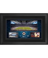 Detroit Lions Framed 10" x 18" Stadium Panoramic Collage with Game-Used Football - Limited Edition of 500