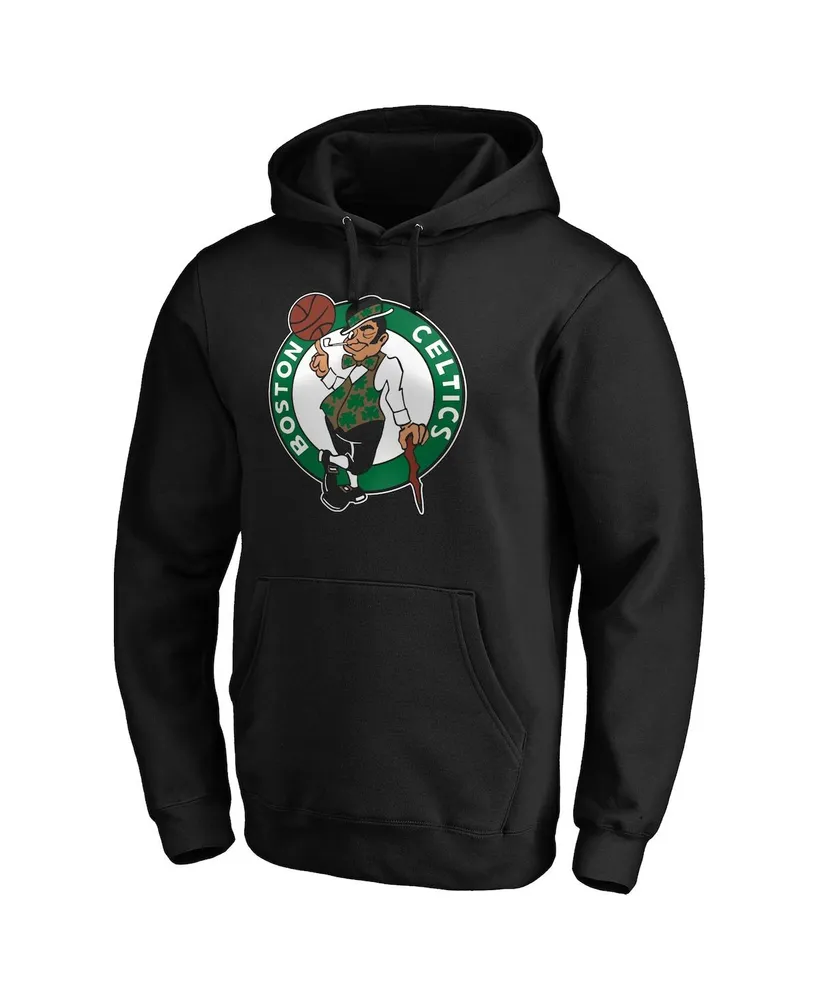 Men's Fanatics Jayson Tatum Black Boston Celtics Playmaker Name and Number Pullover Hoodie