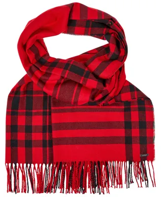 Lauren Ralph Exploded Plaid Blanket Wrap
