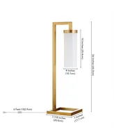 Hudson & Canal Malva 26" Glass Shade Tall Table Lamp