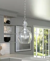 Hudson & Canal Verona 7" Glass Shade Wide Pendant