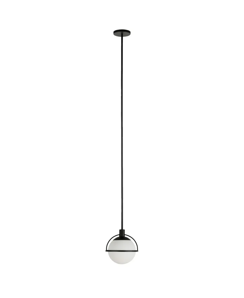 Ida 9.5 Wide Pendant with Glass Shade in Brass/Clear 