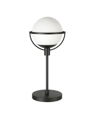 Hudson & Canal Cieonna 21" Glass Shade Tall Globe and Stem Table Lamp