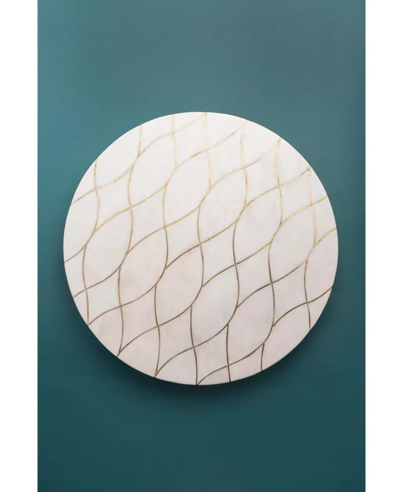 Miranda Marble Lazy Susan - 16"