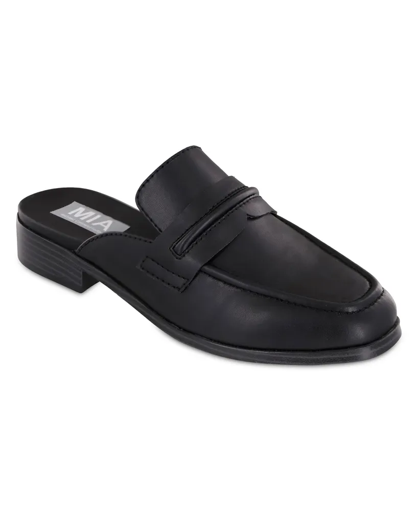 Mia Women's Milia Round-Toe Loafer Mules