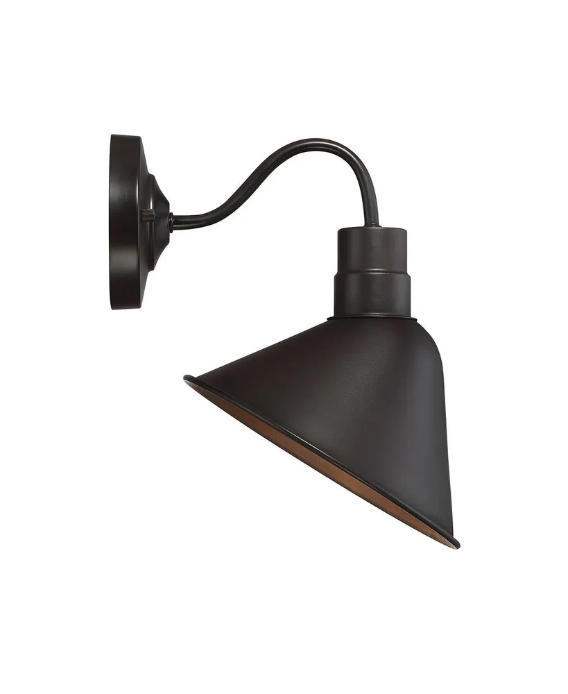 Trade Winds Lighting Trade Winds Josiah 1-Light Outdoor Wall Lantern in Oil Rubbed Bronze