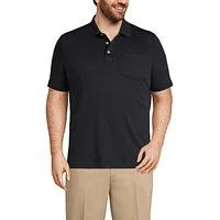 Lands' End Big & Tall Short Sleeve Cotton Supima Polo Shirt with Pocket