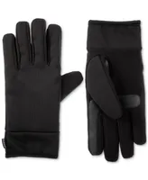 Isotoner Signature Men's Lined Water Repellent Tech Stretch Gloves