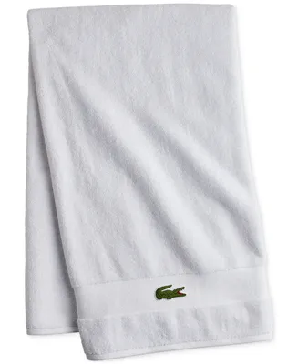 Lacoste Heritage Sport Stripe Cotton Bath Towel