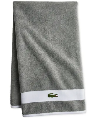 Lacoste Heritage Sport Stripe Cotton Bath Towel