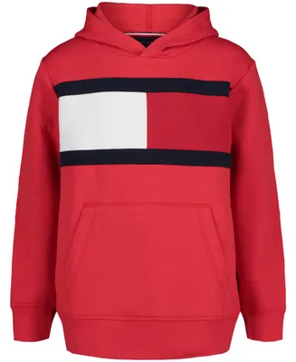 Tommy Hilfiger Little Boys Pieced Flag Pullover Hoodie