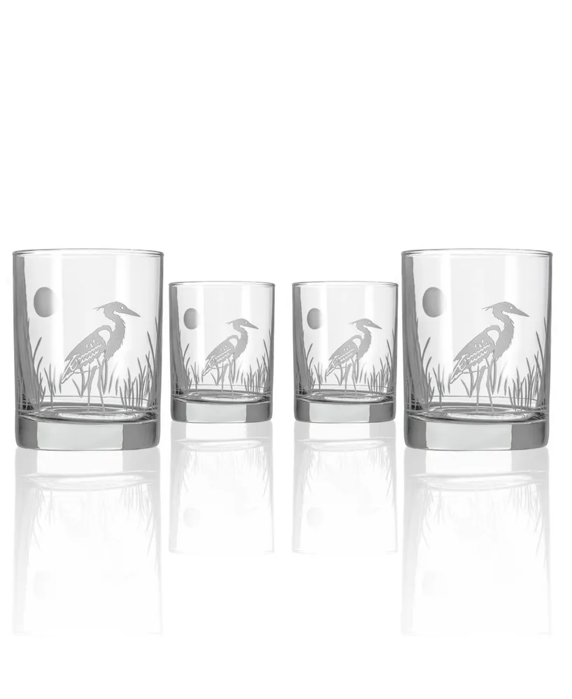 Rolf Glass Heron Double Old Fashioned Glass 13oz