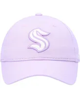 Men's adidas Purple Seattle Kraken 2022 Hockey Fights Cancer Slouch Adjustable Hat