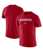 Men's Jordan Crimson Oklahoma Sooners Team Issue Velocity Performance T-shirt