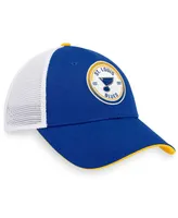 Men's Fanatics Blue, White St. Louis Blues Iconic Gradient Trucker Snapback Hat