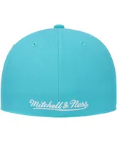 Men's Mitchell & Ness Turquoise Vancouver Grizzlies Hardwood Classics Mvp Team Ground 2.0 Fitted Hat