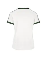 Women's '47 Brand White Michigan State Spartans Sweet Heat Peyton T-shirt