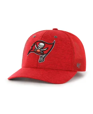 Men's '47 Brand Red Tampa Bay Buccaneers Pixelation Trophy Flex Hat