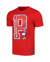 Men's Freeze Max Red Peanuts Snoopy Patriotism T-shirt