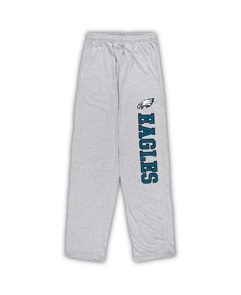 Men's Concepts Sport Midnight Green, Heather Gray Philadelphia Eagles Big and Tall T-shirt and Pajama Pants Sleep Set