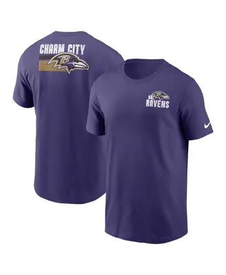 Men's Nike Purple Baltimore Ravens Blitz Essential T-shirt