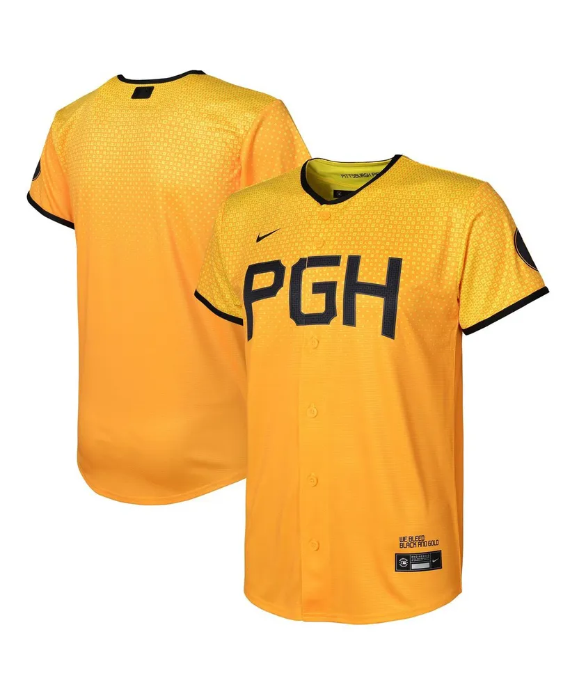 Toddler Nike Roberto Clemente Gold Pittsburgh Pirates 2023 City Connect Replica Player Jersey, 2T