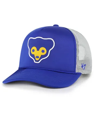Men's '47 Brand Royal Chicago Cubs Foam Logo Trucker Snapback Hat