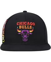 Men's Mitchell & Ness Black Chicago Bulls Soul High-Grade Fade Undervisor Snapback Hat