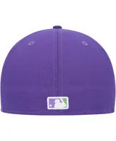 Men's New Era Purple Chicago White Sox Lime Side Patch 59FIFTY Fitted Hat