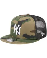 Men's New Era Camo New York Yankees Woodland Camo Trucker 9FIFTY Snapback Hat